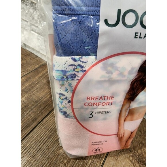 Jockey Womens Underwear Elance Hipsters 3 Pack Underwear 100% Cotton Sz 10 3XL - Picture 3 of 8